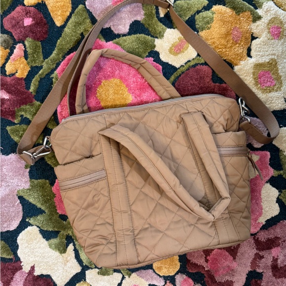 New with tags Vera Bradley Small Multi Strap Tote Bag in Meadowlark Tan - Picture 12 of 13